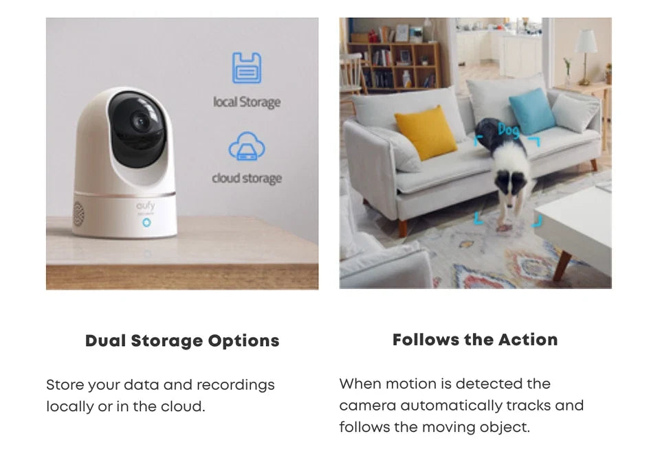 eufy Indoor Cam E220 2K pan and tilt indoor camera - manufacturer renewed, excellent condition