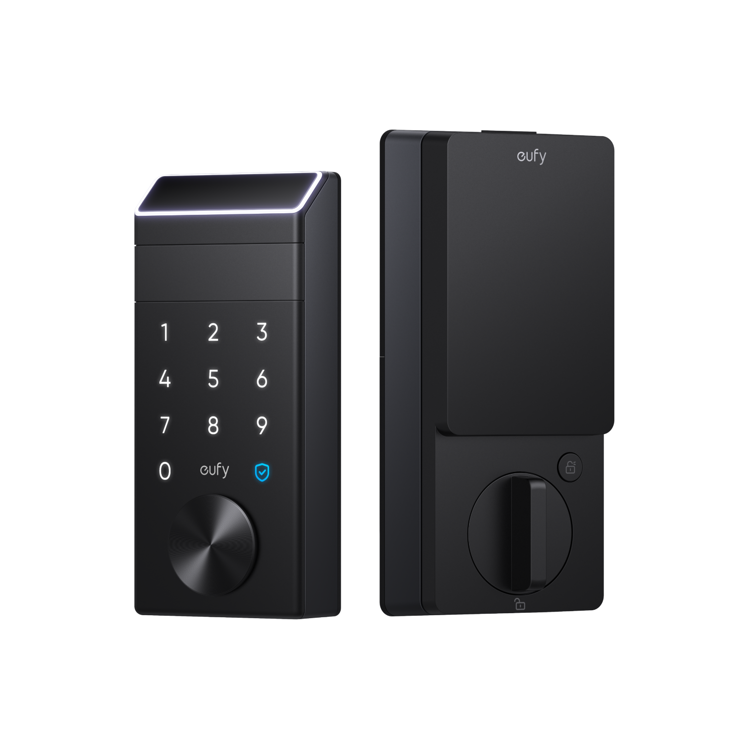 eufy Security FamiLock E34 palm vein smart lock - exterior keypad and palm scanner with interior thumbturn