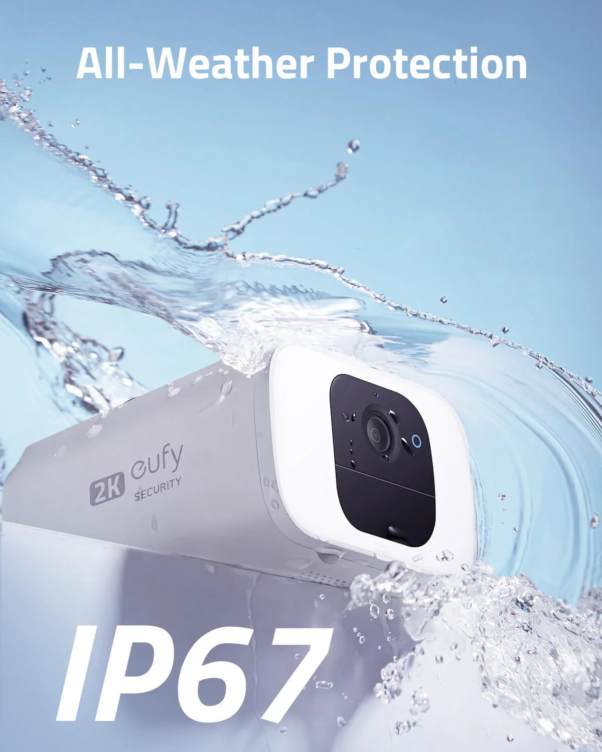 eufy SoloCam S230 S40 IP67 weather-resistance illustration