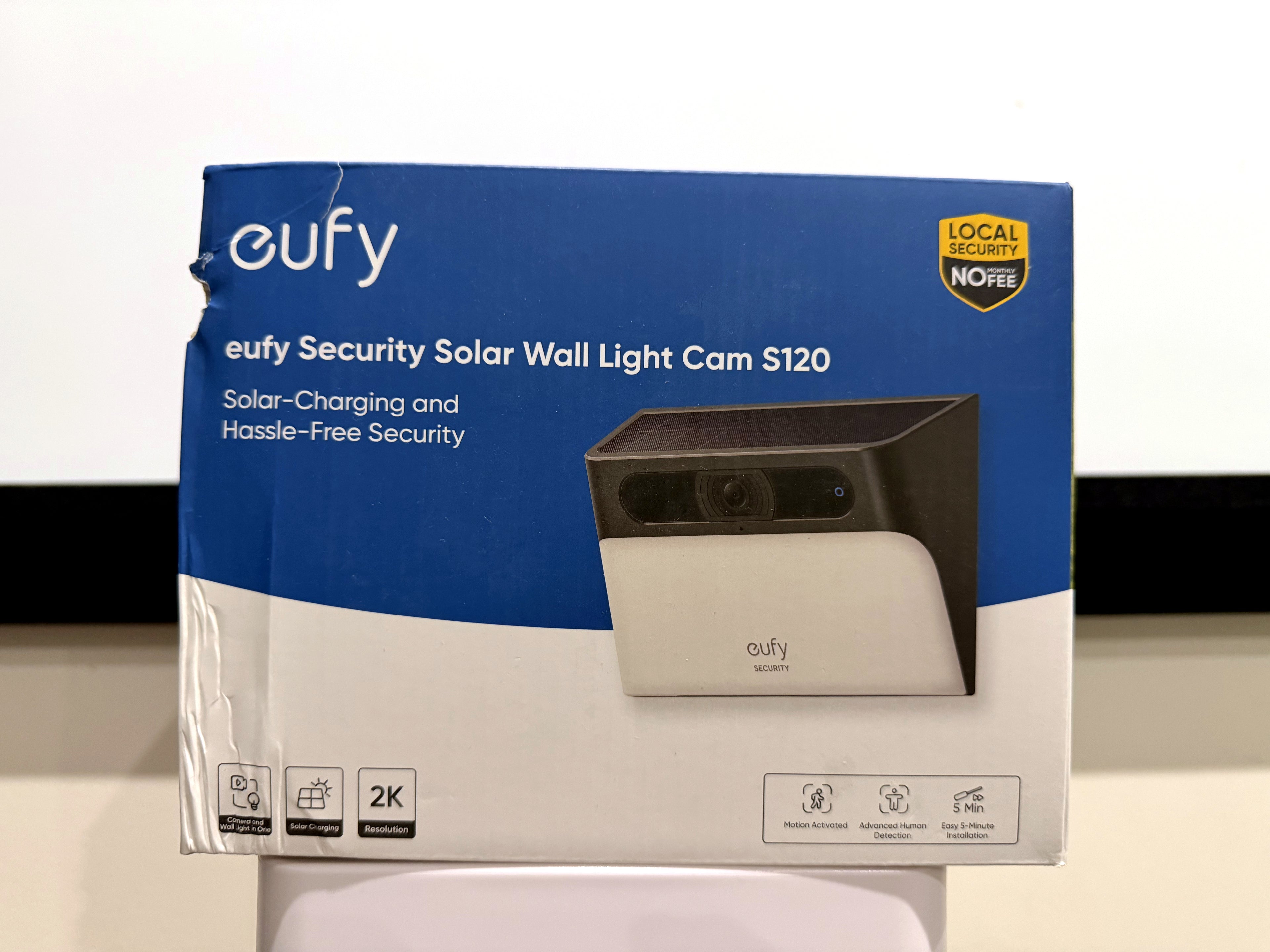 Eufy Security Solar Wall Light Cam S120 Security Camera | New/Box Damage