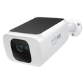 eufy SoloCam S230 S40 camera with built-in solar panel and wall mount; manufacturer image, retail box damaged