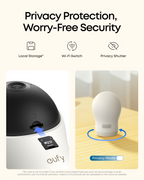 eufy Baby Monitor C10 Add-On Camera - microSD local storage, Wi-Fi switch and privacy shutter