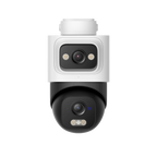 Official eufy E50 T7100 camera front view; close-up of one camera from the four-camera kit.