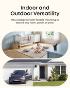Black eufy Wired Cam C31 for indoor and outdoor use