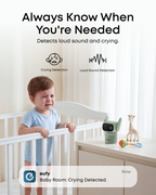 Green eufy Wired Cam C31 crying and loud-sound detection