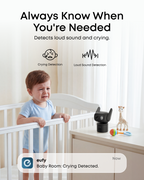 Black eufy Wired Cam C31 crying and loud-sound detection