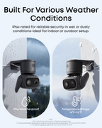 Black eufy Wired Cam C31 IP66 weather-resistant camera