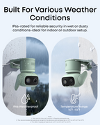 Green eufy Wired Cam C31 IP66 weather-resistant camera