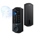 eufy Smart Lock E40 front and rear lock with facial recognition graphic, official product render