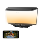 eufy Wall Light Cam S4 wall light camera with detachable solar panel, official product render