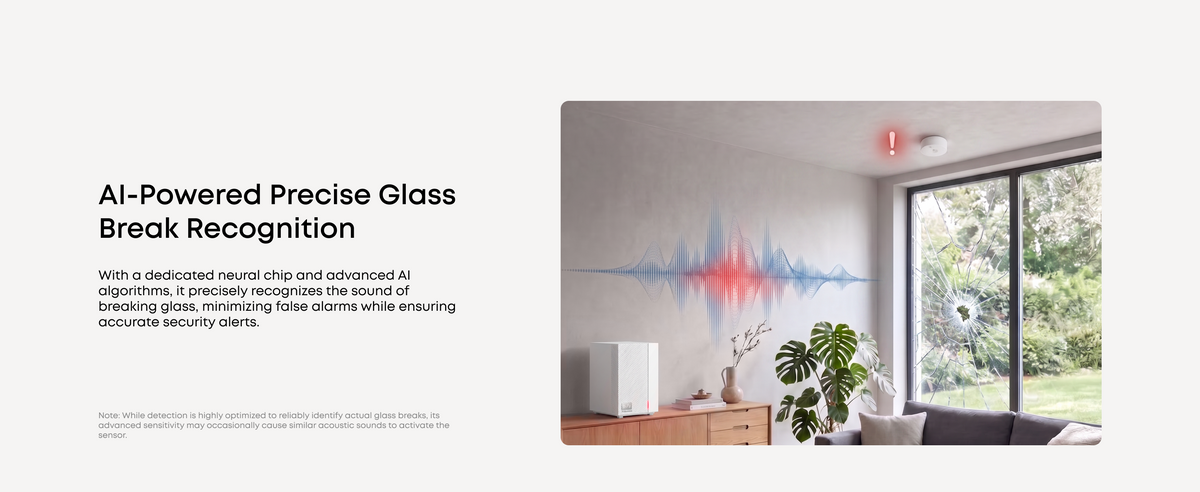 eufy Glass Break Sensor E10 acoustic glass-break detection creative, official product image