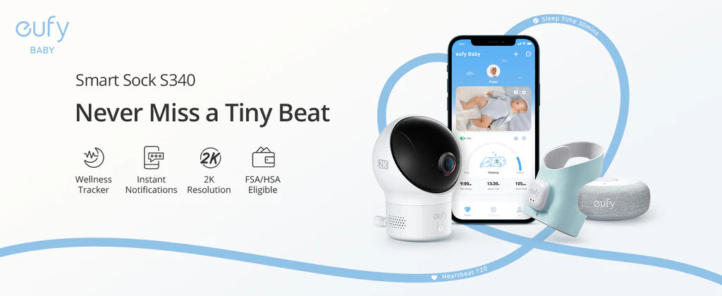 eufy Baby S340 Smart Sock with Cam | Brand New