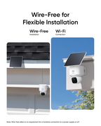 eufy SoloCam E30 2K solar security camera - manufacturer renewed, good condition