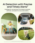 eufyCam C35 people, vehicle and pet detection illustration