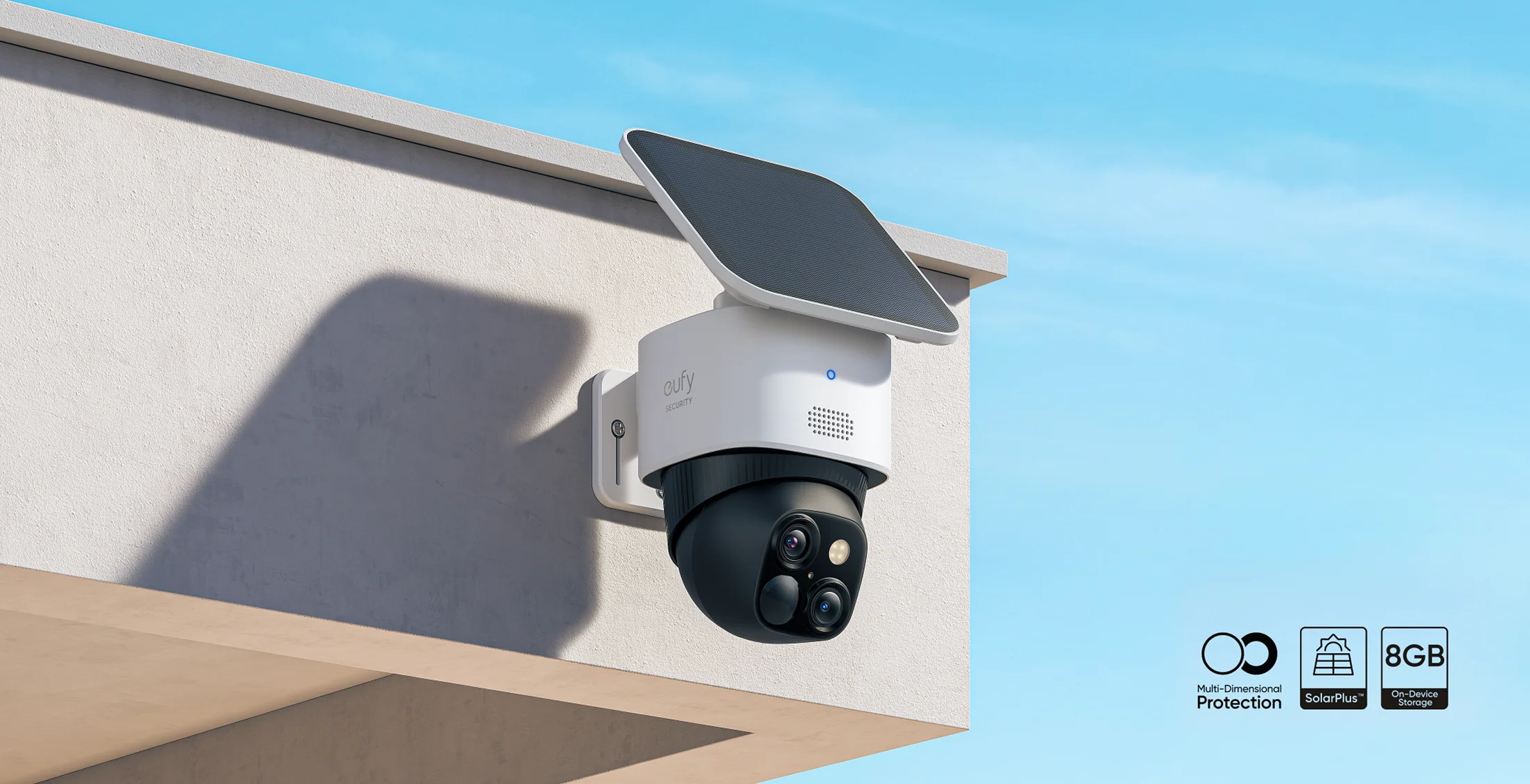 eufy SoloCam S340 Security Camera (2.2W Solar) | Manufacturer Renewed
