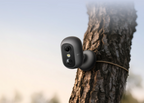 Black eufyCam C35 tree-mounting example; mounting illustration only, this listing is white
