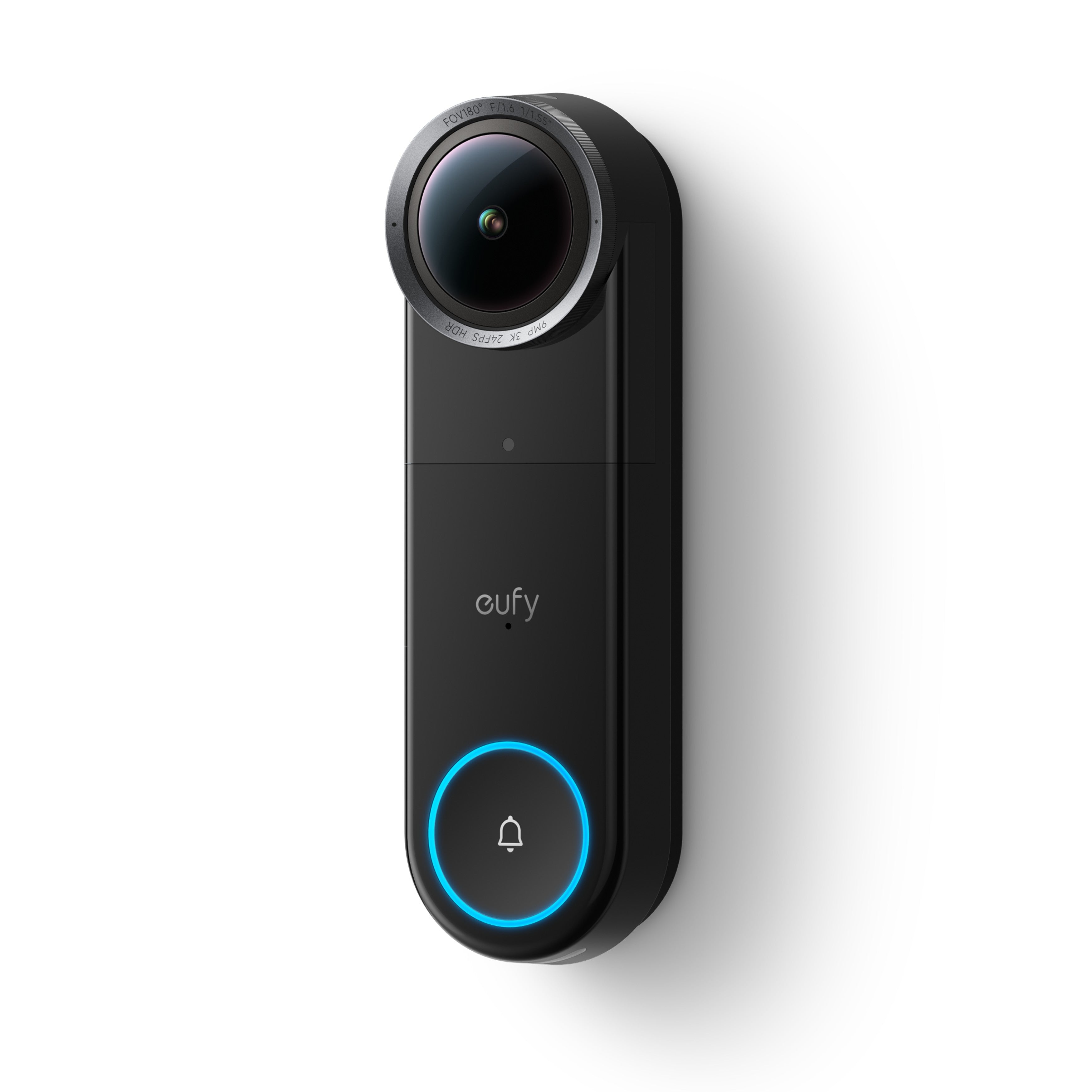 Anker eufy wired Video Doorbell S4, with wide-angle lens and illuminated circular button