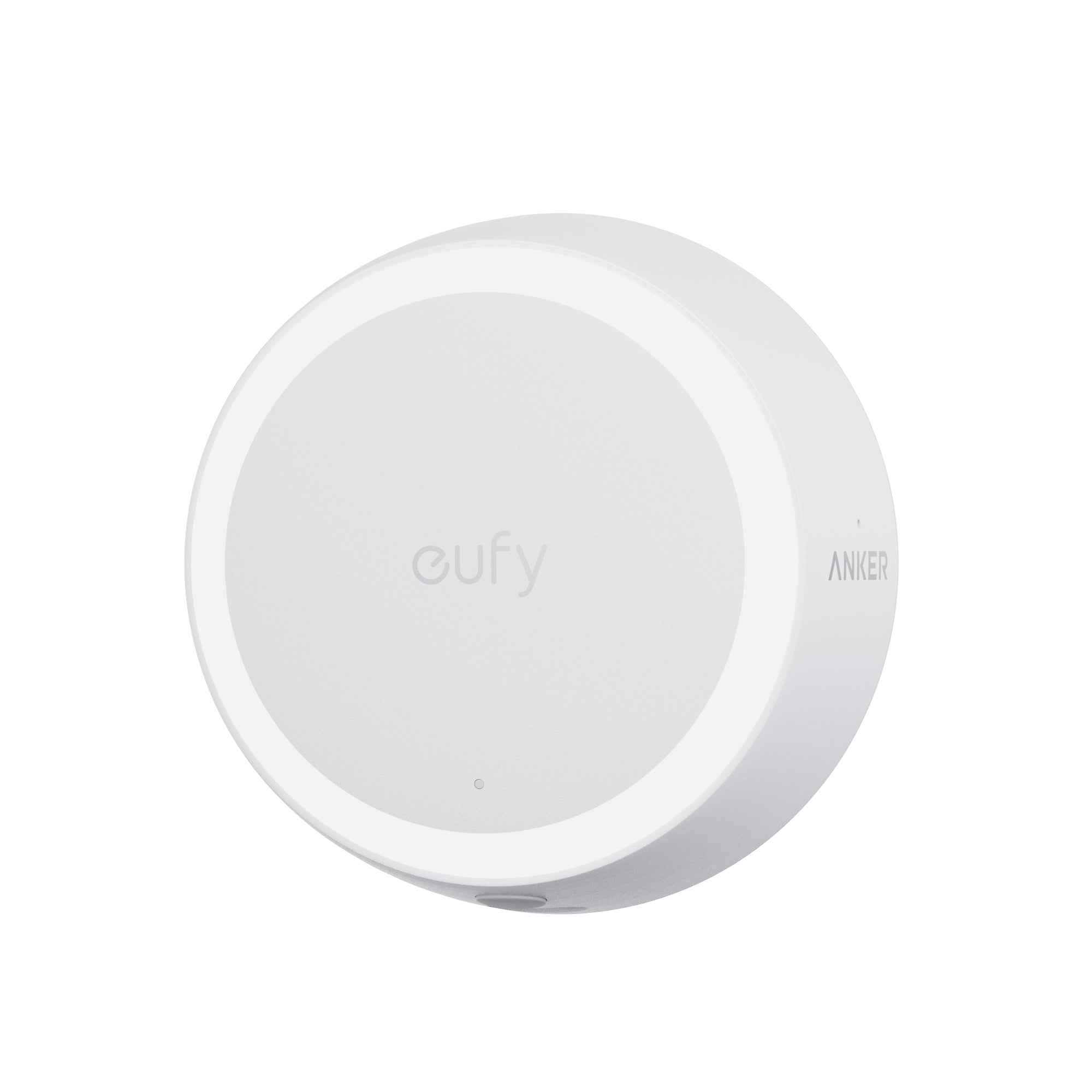 Anker eufy Fall Detection Sensor, a white round room-mounted radar sensor