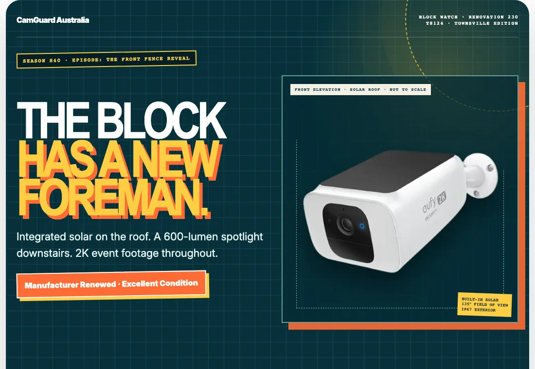 The renewed S230 product page, styled as a renovation-show reveal